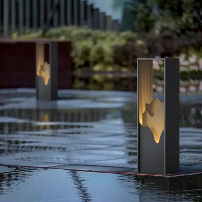 新能式柱头中灯C3023-G户外防水太墙阳灯别墅围照明灯山水草坪灯