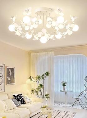 奶油风客16988厅主灯吊大餐厅卧室吸主灯顶灯具现代简约大气创厅