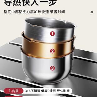 985不锈淋钢烧油榨家烧油油迷你油炝油锅厨房泼油小锅用热油