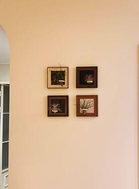 on4Ip5Pt房间画装饰空气凤梨套餐组合装饰画框墙面复相古高级挂磁