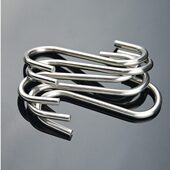 不锈钢S型挂钩大号挂钩s钩子 厨房浴室多用s形勾金属S钩腊肉挂钩