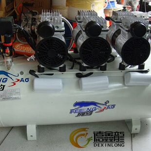 上海135 修空压机压缩机65L气泵 7风豹无油静音泵1650W木工装