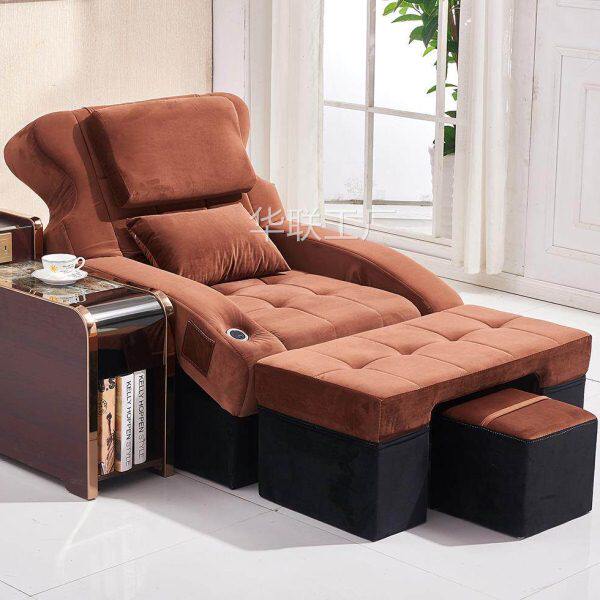 足浴沙发电动足疗沙发洗脚按摩沙发床洗浴泡脚采耳按摩足疗床躺椅