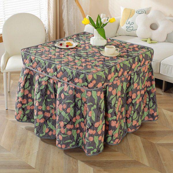 烤火桌子罩套加厚正方形被炉烤火罩桌布电烤炉电炉罩套取暖桌套,居家布艺,微波炉罩,淘宝优惠券,粉丝福利购,淘宝优惠卷