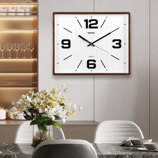 汉时新中式静音装饰挂钟客厅时尚简约挂件时钟 卧室创意钟表 HW01