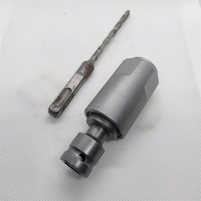 升级版电动扳手转方柄四坑电锤头改圆柄两坑两槽变冲击钻头转换头