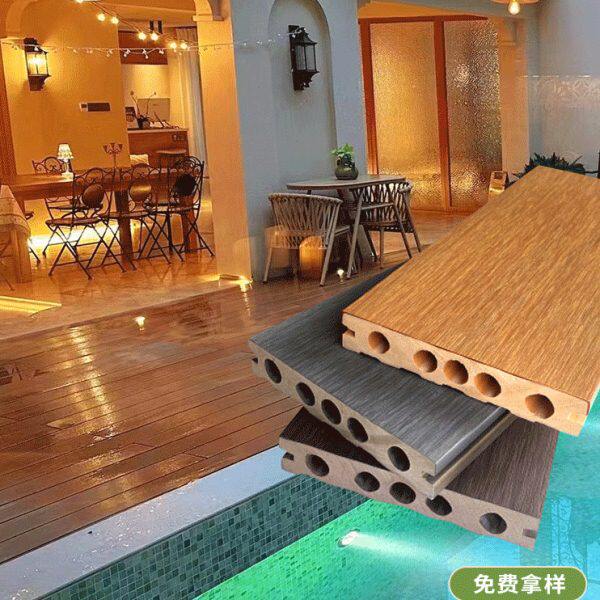 户外共挤地板长条室外庭院花园阳台共挤防滑防水木纹防腐木板材