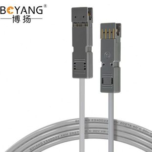 博扬 室内4芯110-110鸭嘴跳线 1米 3类2对语音跳线110配线架电话