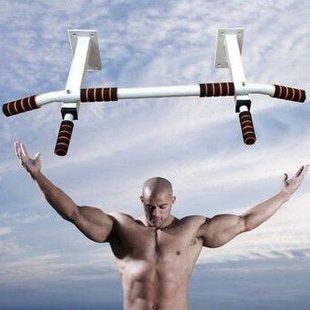 墙体单杠 墙上固定的单双杠引体向上杆健身器 超强承重送膨胀螺丝