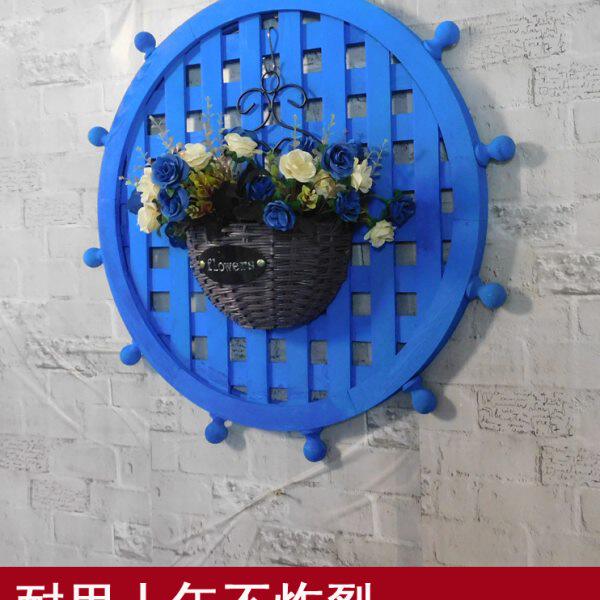 阳台实木壁挂花架墙上装饰篱笆围栏室内咖啡馆绿萝吊架植物垂吊架