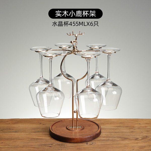 创意实木红酒杯架子悬倒脚杯架酒柜装饰轻奢档吊杯架家用摆件,收纳整理,红酒架,淘宝优惠券,粉丝福利购,淘宝优惠卷