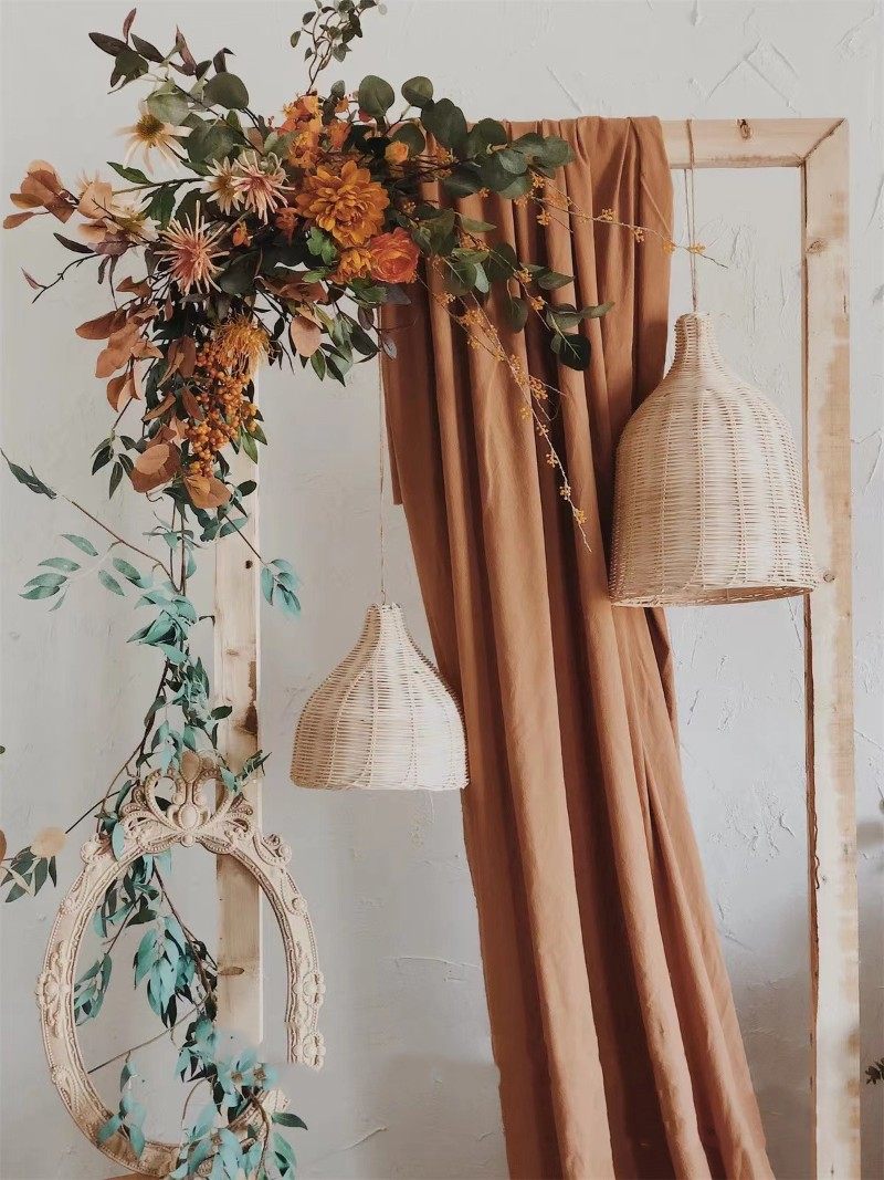 婚庆道具森系竹编藤艺酒杯吊灯复古户外婚礼布置装饰橱窗挂件灯笼,节庆用品/礼品,路引,淘宝优惠券,粉丝福利购,淘宝优惠卷