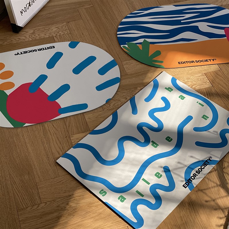 EDITOR01科技布浴室吸水垫速干防滑地垫小众装饰卡通家用耐脏