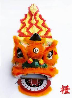 9寸儿童舞狮子儿园表演道具舞小00324幼孩玩具佛狮子头精美龙尾山