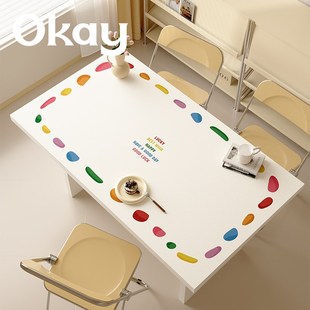 OKAY矿石 方形桌垫皮革餐桌垫pvc百搭家用防水防油耐脏隔热垫桌布