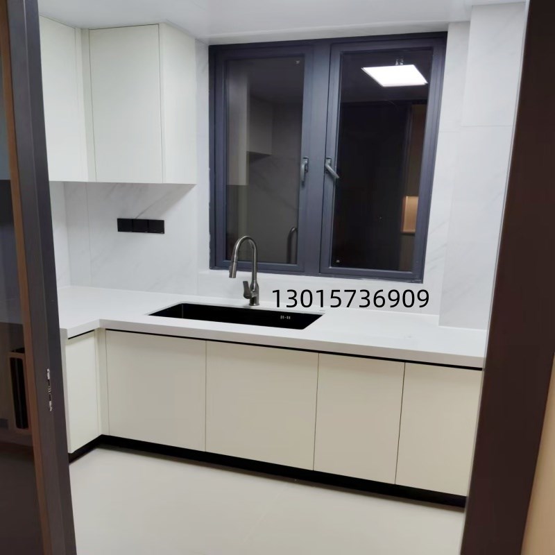 福州石英石整体吸塑烤漆橱房柜定做全铝合金门板实木衣柜全屋定制