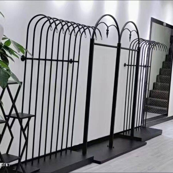服装店展示架铁艺衣架落地式卧室挂衣架衣帽架欧式简易新款衣服架