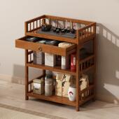 茶叶叶收柜置KTA物架新款 茶架客厅茶室多层茶具杯茶纳架子展示储