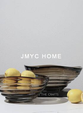 厅茶几柜间水果盘餐厅吧台桌LRC别面干果托盘样板酒店墅客摆件装