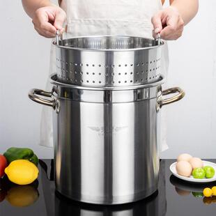 不锈钢卤肉漏水桶洗桶小龙虾桶多功桶能商用卤虾卤内胆沥无品牌/