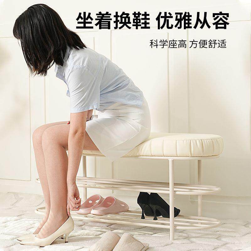 门口可坐换经鞋凳可收纳1112家用易简鞋架穿鞋凳鞋柜济客厅宿舍条