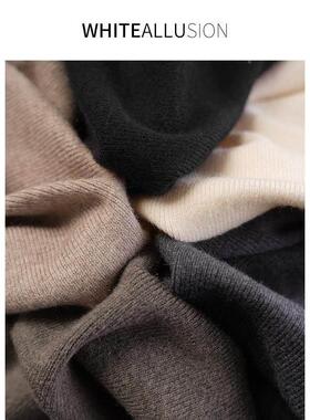 S2毛3D6L10亲【裸感肌】冬素典韩绵羊S23D6L10毛秋衣百定搭新款肤