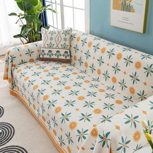 网红沙发垫四季通用靠背巾盖布棉麻套罩欧式亚麻老粗布坐垫防滑布