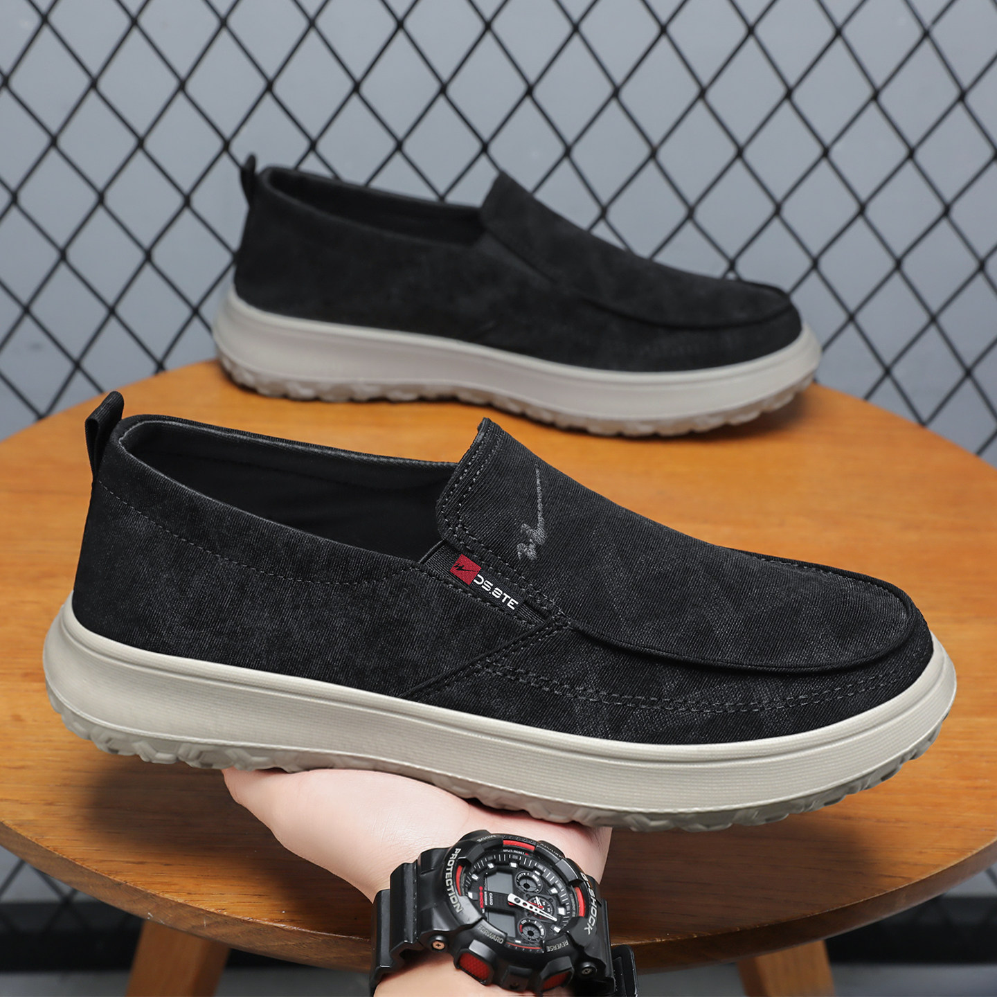 双星鞋子男鞋2026新款男士休闲鞋舒适软底工作布鞋老北京风帆布鞋