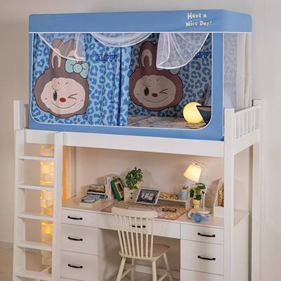 防蚊学宿舍遮光床尔帘蚊帐LCW一体式室上寝下铺全罩床生幔雪尼遮