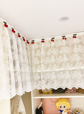 衣帽间防尘帘书柜遮丑p帘遮挡帘百褶窗帘百叶纱白色弧形柜子墙角