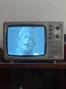 70-80年代旧黑白电视机老式黑白视电怀件旧机老物件复古怀旧F87T9
