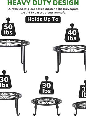 铁艺套装五件套式花JZ-64671架内外菱形室落地架花阳台客厅多肉绿