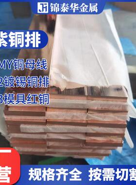 机接地铜排大电流紫铜铜排NBP镀锡T2铜条房折镀锡弯排TMY铜母线