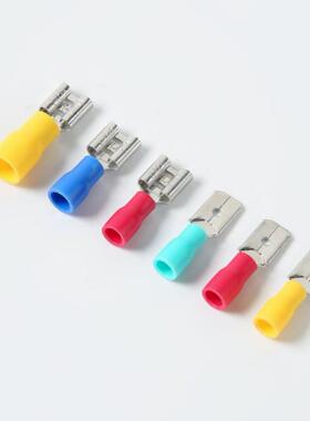 FDD/FDFD1FDD.25-11公0MD母端头插片D黄铜插簧拔冷压绝缘端头插式