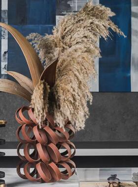 现代创意大波卷花QBJ瓶装摆样板间酒店民宿家居客厅书房插花花器