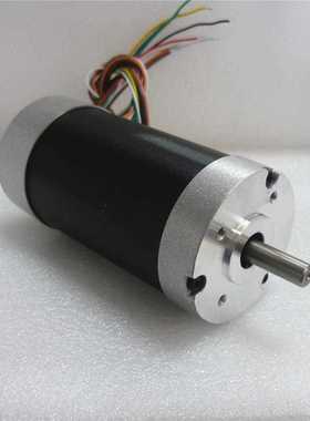 12V-48V 2000-8000到Φ8圆轴57mm外径114mm长直流无刷电机57Bl04
