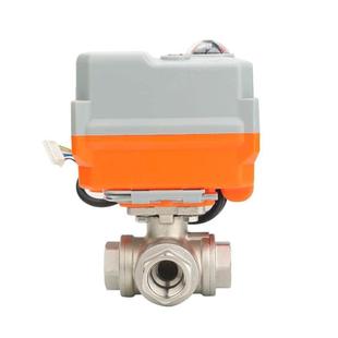 微型电动丝口三通球阀Q9145F 16P电动丝扣球阀耐高压抗压防裂