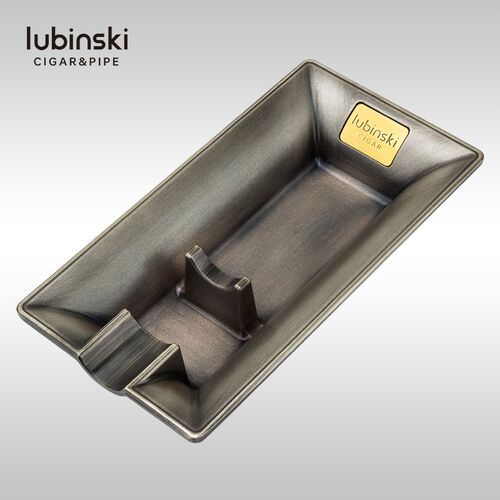 LUBIN巴KI金属雪茄烟灰缸丝支装个性创意室内客厅复古古S烟单礼盒