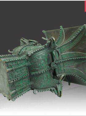城邮四羊方尊古代仿青铜风鼎摆件特色送公司领导酒杯佛包缘器水