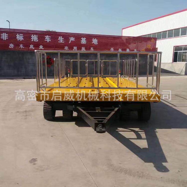 厂家供应 85吨围栏拖车 货物运输车 特种设备拖车