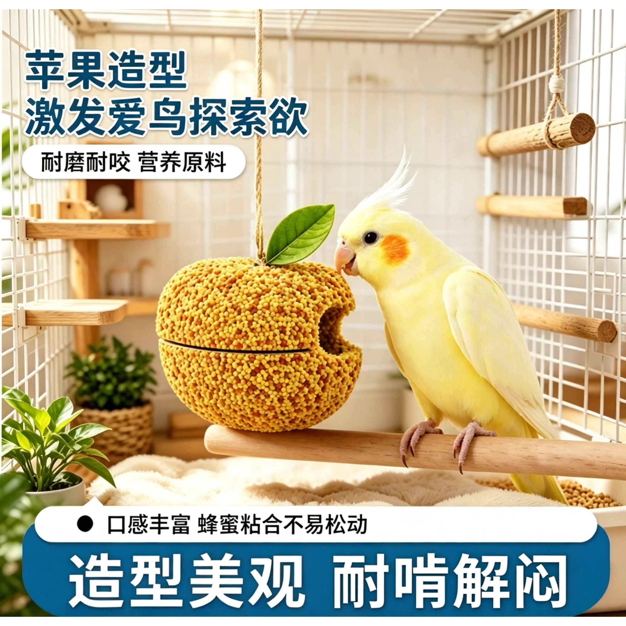 鹦鹉果蔬谷物磨喙玩具