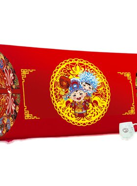 结婚喜庆大红色床罩套头软包可拆洗弹.防尘罩1力5米2.2米床头盖布