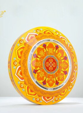 藏金磁轮浮转金轮藏族电动转式筒家用转桶摆件西藏桌面转动悬手拨