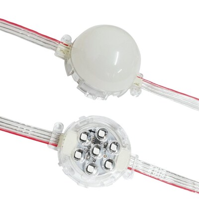 LED点光源牌外防水门头户匾广七招牌跑马灯告彩灯带低压24V暖白光
