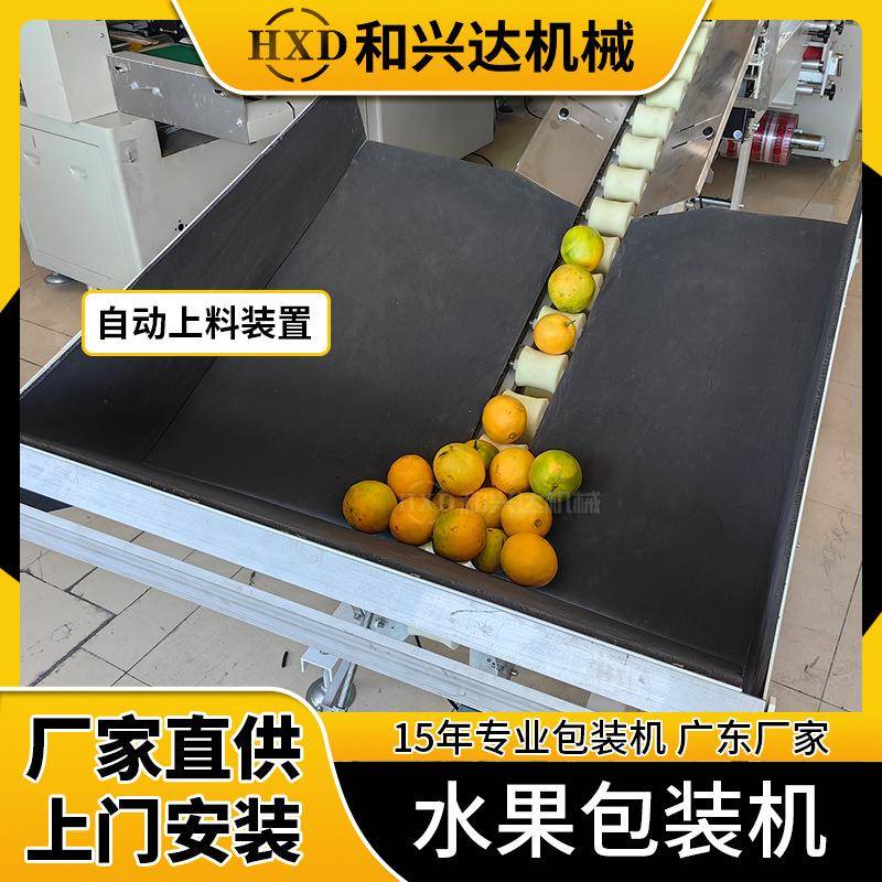 全自动上料水果包装机柠檬装袋机柑橘高速打包机江西脐橙包装机