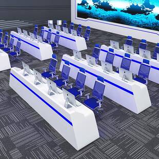 厂家直销烤漆指挥中心控制台三联监控操作台工作台调度桌播音桌演