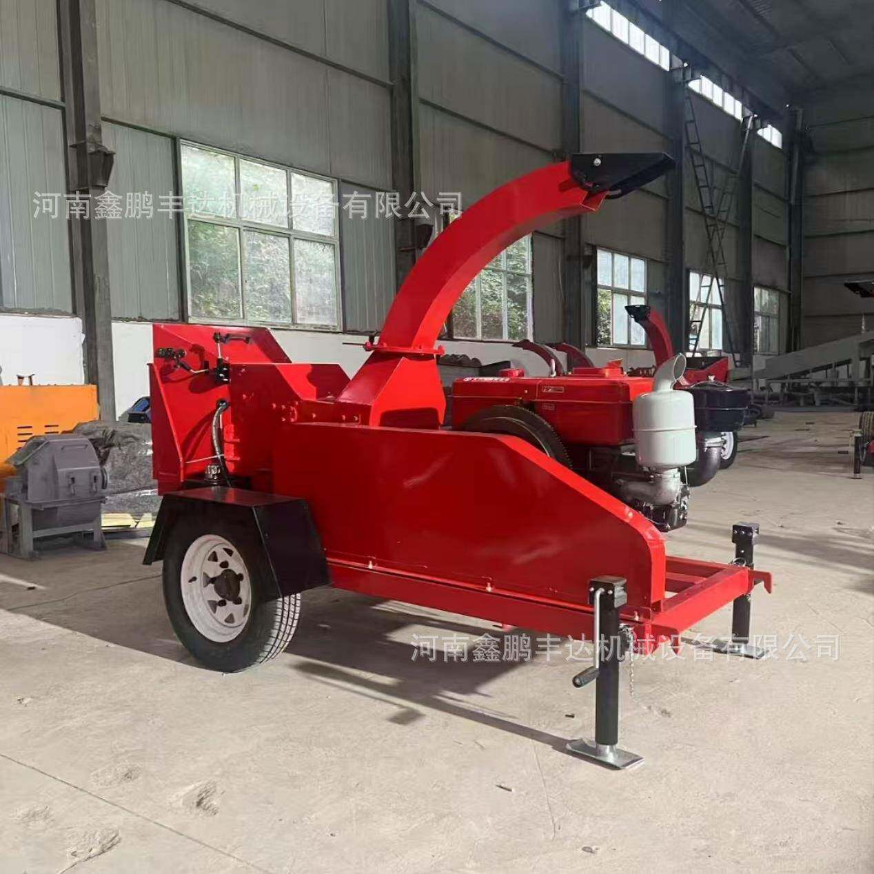 园林树粉碎枝绿化废料TMQ破碎机移动竹木削机树枝秸秆片粉碎机机