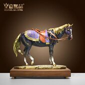 全铜马到成功摆件中式 工艺品客厅公室领导家居饰品公司开业礼物