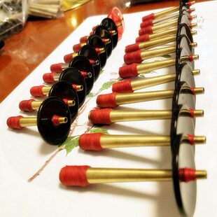 贾氏纯手工唢呐哨片子加厚长铜芯子信子笛冲子免修钦子花天葫芦芯