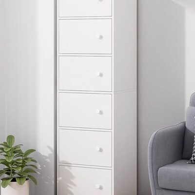 小柜子储物柜五斗柜卧室立柜客厅靠墙简易木质抽屉斗柜家用收纳柜